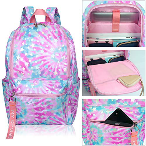 Laptop Backpack Lightweight Waterproof Travel Backpack Double Zipper Design with Hand-Painted Toucan School Bag Laptop Bookbag Daypack for Women Kids