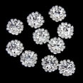 thumbnail image 1 of 10pcs REGALOS de NAVIDAD de Cristal Transpente Ftback Embellecimiento tesanía de Boda 15 Mm Baoblaze Botón de diamantes de imitación de cristal plano, 1 of 7