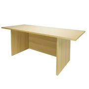 Angle View: Tall Portable Desk, Golden Beech