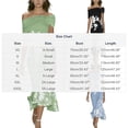 thumbnail image 3 of Xaqiouau Womens Off Shoulder Floral Print Midi Dress Twisted Pleated Fitted Hem Cocktail Party Dress, 3 of 9