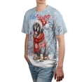 thumbnail image 4 of Hello Winter Mastiff Smiling in Red Scarf Hat Welcome Christmas All Over Print 3D Shirt Unisex Merch Mastiffs Dog Lover Gifts Idea - 00017, 4 of 6