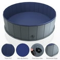 thumbnail image 4 of Niubya 64 x 12'' Foldable Dog Swimming Pool, Portable Bath Tub for Pets Indoor and Outdoor(Gray), 4 of 8