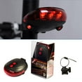 BestRed Parallel Lines [Boxed with Battery] (A) Bicycle Laser Tail