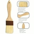 thumbnail image 4 of Basting BrushPastry BrushOil Brush for Cooking Boar Bristles BBQ Brushes for Grill Beech Wooden Handle Food Brush for Baking/Spreading Marinade/Sauce/Butter/Egg/Kitchen Baster Brushes 1.5 1 inch, 4 of 7