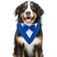 thumbnail image 4 of Formal Dog Tuxedo Bandana Dog Wedding Suit Pet Bibs Dog Collar with Bow Tie and Neck Tie Designs Adjustable Collar Colored Formal Tux Dog Bowtie Adjustable Neckerchie for Cats Dogs, 4 of 8