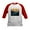Red/White, variant on - Great Smoky Mountains National Park Baseball Jerse - Kids Cotton Baseball Jersey, 3/4 Sleeve Shirt
