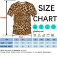thumbnail image 4 of Rebaike Men's Leopard Print T-Shirt All Over Animal Pattern Wild Style Tee Shirt, 4 of 7