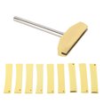 thumbnail image 1 of Metal Fret Press Tool, Golden Appearance Easy Operation Fret Pressing Inserts With Wrench For Electric Guitar Repair, 1 of 8