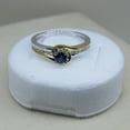thumbnail image 4 of Dazzlingrock Collection 14K Two Tone Gold Round Tanzanite & White Diamond Ladies Twisted Bridal Engagement Ring, Size 5, 4 of 5