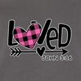 thumbnail image 6 of Wild Bobby Loved John 3:16 Inspirational/Christian Women Slim Fit Junior Tee, Dark Grey, XX-Large, 6 of 6