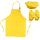 thumbnail image 1 of PTOOTP Juego de cocina infantil completo con delantal y funda para cocinar, hornear, pintar, decorar y fiestas (amarillo), 1 of 7