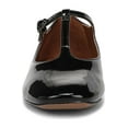thumbnail image 3 of Franco Sarto Women's Marylee T-Strap Flat Black Patent 7.5M, 3 of 6