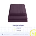 thumbnail image 4 of Juego de sábanas Sweet Home Collection 1800 Supreme Twin XL Morado, 4 of 6