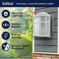 thumbnail image 2 of Solus USA Aston Wall Lighting Fixture with Electric Photocell and Motion Sensor, White, 2 of 7