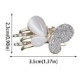 thumbnail image 3 of Bradem Small Butterfly Hair Clips for Women - Bangs/Side/Top Headdress Clips, Cute Bill Clip Style, 3 of 9