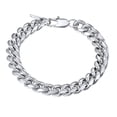 thumbnail image 1 of Pulsera de Cadena de acero inoxidable PROSTEEL Eslabón cubano 10 mm de ancho 21', 1 of 7