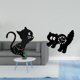 thumbnail image 2 of Reloj de pared de acrílico con diseño de gato de dibujos animados, adorno decorativo moderno, estético, sin , fácil de leer, para sala de estar,, 2 of 8