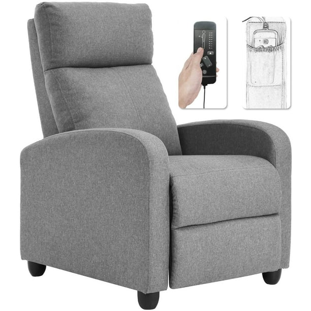 Furinno Recliner Massage Sofa Chair, Grey