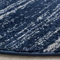 thumbnail image 3 of SAFAVIEH Adirondack Esmond Striped Area Rug, Navy/Grey, 10' x 10' Round - Large - Modern Design, Navy & Grey, Ideal for Living Room, Bedroom, Dining Space, 3 of 10