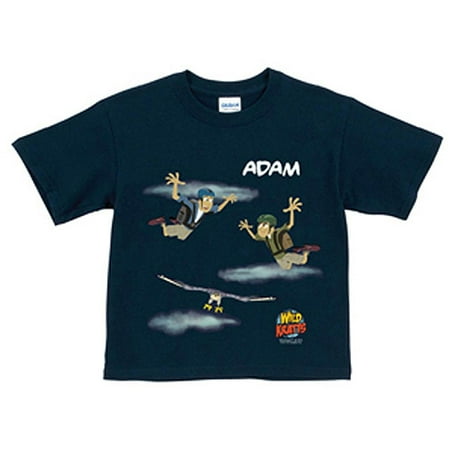 Personalized Wild Kratts Sky Diving Navy Toddler Boys' T-Shirt