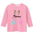 thumbnail image 3 of OGLCCG Mothers Day Shirt for Kids Girls I Love My Mama Tees Casual Cute Printed Summer Crewneck 3/4 Sleeve Happy Mothers Day T-Shirt 3-12 Years, 3 of 4