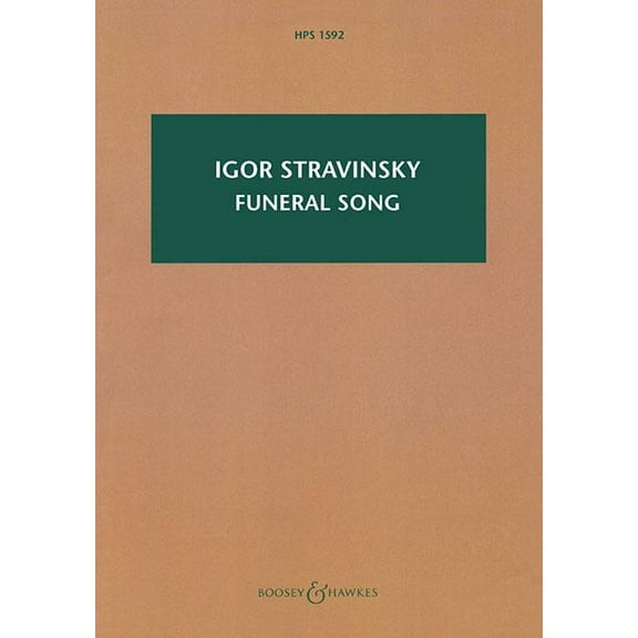 Funeral Song, Op. 5 : Hawkes Pocket Score 1592 (Paperback)