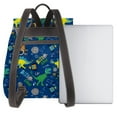 thumbnail image 3 of Yiaed Dinosaur In Space Print Laptop Backpack for Women Slim Computer Bag Work Travel College Backpack Purse Fits 14 Inch Notebook, 3 of 4