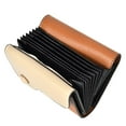 thumbnail image 4 of Herwey Card Container,Portable PU Leather Stylish Anti-Theft Card Bag Holder Container Storage Organizer Mother Gift,Card Holder, 4 of 8