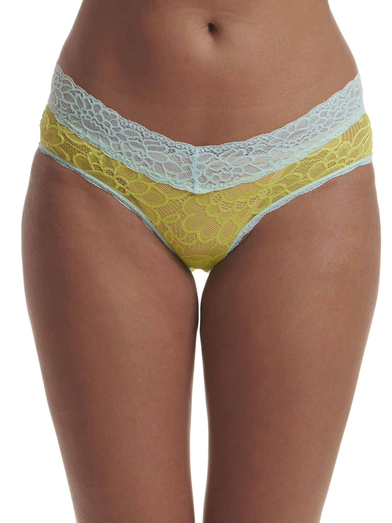 No Boundaries Women's All Over Lace Hipster Panties Size SMALL (5) Blue W  Lime