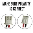 thumbnail image 5 of (2 Pack) 2.4v Exit Sign Emergency Light Battery Lithonia 10010034 Exitronix 10010036 2.4v 600mah 2.4v 400mah NiCad Battery NiCd Exell EBE-179 2.4v 700mah Battery, 5 of 7