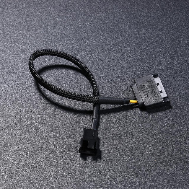 Accesorios para computadoras Cable de extensión de adaptador de corriente SATA de 15 pines a 3 pines y 4 pines con funda Barbie Nuevos Originales