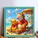 thumbnail image 2 of Hilo Algodón Ecológico Bordado Punto Cruz Impreso Winnie The 11CT 45x45cm, 2 of 9