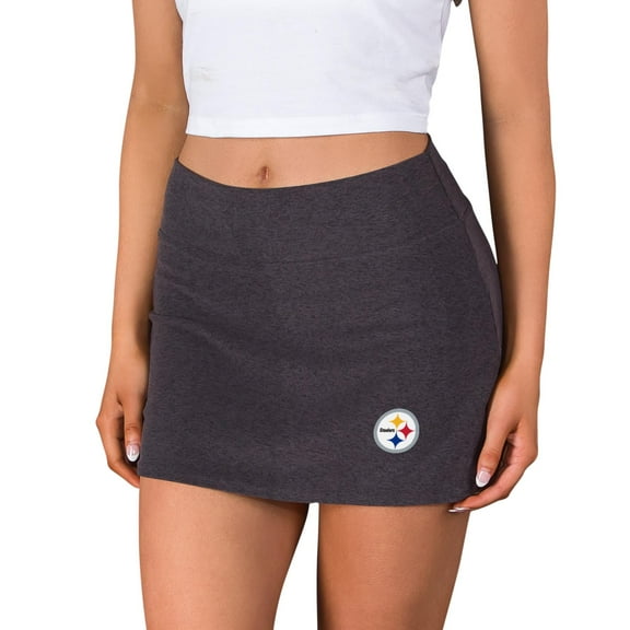 Women's Concepts Sport Charcoal Pittsburgh Steelers Centerline Knit Skort