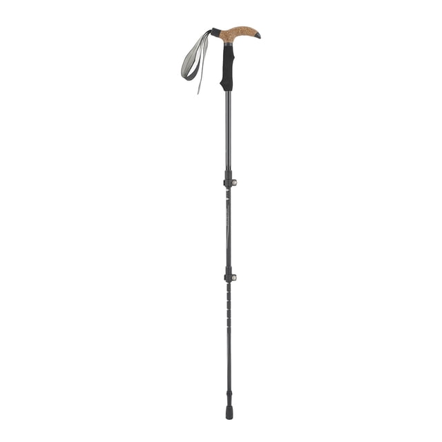 De Senderismo telescópico, comprensión de Senderismo de excursionista resistente a la fibra de carbono de 3 sección con portavasos para ancianos para al aire libre