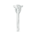 thumbnail image 3 of ANGARA Natural 0.17 Ct. Diamond Fashion Ring in 14K White Gold for Women (Ring Size: 3.5), 3 of 9