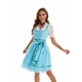 thumbnail image 5 of Oktoberfest Outfits for Women Dirndl Dress for German Traditional Bavarian Costume Water Blue XL, 5 of 9