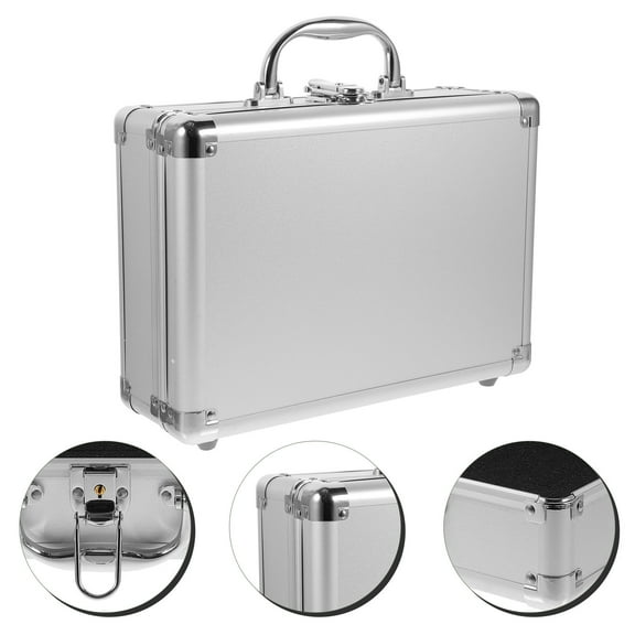 WEUVEB Lockable Metal Box Briefcase Aluminum Storage for General Users 1Pcs Unisex