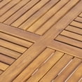 thumbnail image 5 of Christopher Knight Home 5-Piece Outdoor Dining Set, 47" Wood Round Table with Wicker Chairs, Cream Cushions, 5 of 13