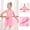 Pink, variant on Tax Free Weekend Baby Girls Children's Dance Clothes Summer Sleeveless Training Clothes Open Gear One-piece Performance Clothes Rubber Skirt Set Baby Clothes for Girls