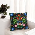 thumbnail image 6 of Yiaed Roosters and Flowers Print Pillow Covers Super Soft Decorative Square Throw Pillow Covers Case Cushion Covers for Sofa Couch Bedroom Car Decor（No pillow core）-12"x12", 6 of 7