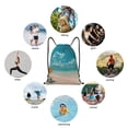thumbnail image 6 of Daiia Shopping Cart On Tropical Beach Pattern Drawstring Backpack, Gym Bag, Lightweight Backpack, Water-Resistant Bag Travel Sports Backpack, Fitness Bag, Yoga Bag-Small, 6 of 6