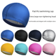 thumbnail image 2 of Gorro de baño de PU impermeable de color sólido para adultos, hombres y mujeres, revestimiento de cuero de PU multicolor, venta al por mayor, 2 of 4