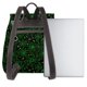 thumbnail image 3 of Balery Green Bright Web with Spiders Mochila de Cuero para Mujeres, Gran Capacidad, Bolsa de Viaje Multifuncional, Mochila de Cuero y Bolsa de Hombro para Mujeres, 3 of 4