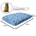 thumbnail image 2 of Oriental Pet Bed, Monochrome Design Pattern of Symbolic Easter Star in Blue Tones, Chew Resistant Pad for Dogs and Cats Cushion with Removable Cover, 24" x 39", Deep Sky Blue Sea Blue, by Ambesonne, 2 of 4