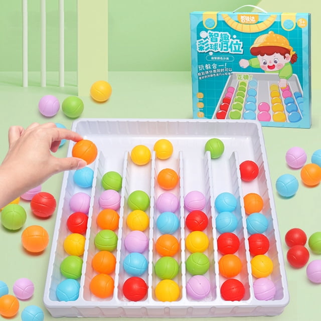 Rainbow Sensory Sorting Board Game Educational Puzzle Toy for Preschool Learning and Birthday Party