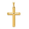 thumbnail image 1 of 14K Yellow Gold 3-D Polished Hollow Cross Pendant, 1 of 2