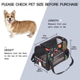 thumbnail image 2 of Christmas Premium Fabric Dog Bag - 900D Oxford Cloth & Sherpa Base, Nylon Webbing, 17x10x11.8 in, Pet Travel Carrier, 2 of 7