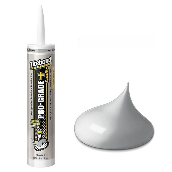 Titebond 10.1 Oz. Pro-Grade Plus Siliconized Acrylic Water-Based Caulk - Slate Gray