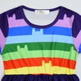 thumbnail image 3 of Girls Gabby's Dress Halloween Rainbow Long Sleeve Stripe Costume, 3 of 7