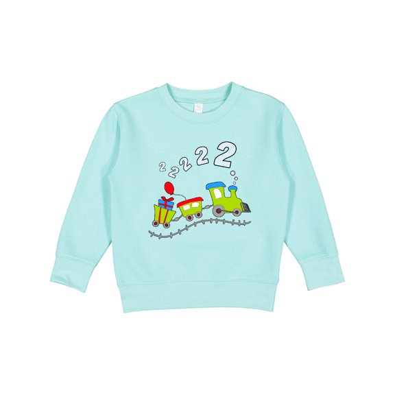 Inktastic Second Birthday Party Train Toddler Sweatshirt